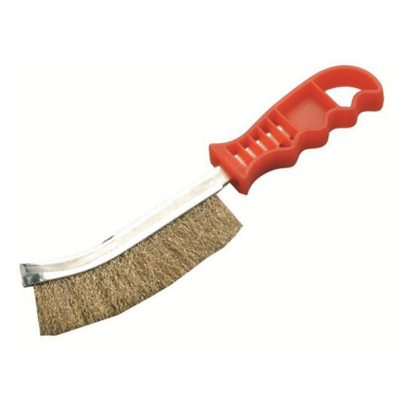 Brosse métal douce convexe pour bois